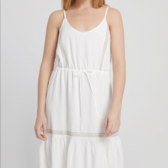 Frank And Oak Embroidered Cami Dress in White - Picture 2 of 4